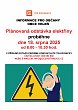 Plánovaná odstávka elektřiny 18.srpna 2025 Plánovaná odstávka elektřiny 18.srpna 2025