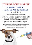 Očkování psů ve Veleni
