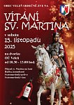 Vítání sv. Martina na obecním dvorku