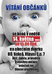 Vítání nových občánků Veleně a Mírovic